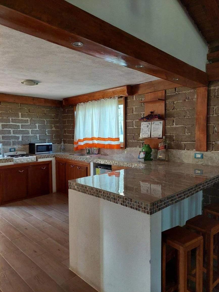 hermosa cabaña el rio Zacatlán Exterior foto